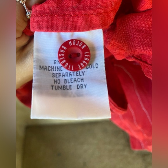 VTG MLB Texas Rangers Red White Jersey #7 Genuine Merchandise Mirage Large - Picture 11 of 11